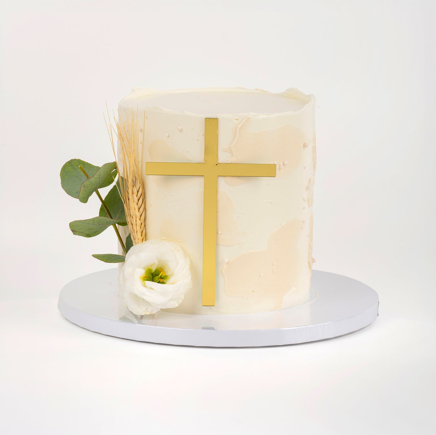 Pastel de Comunión Dorado