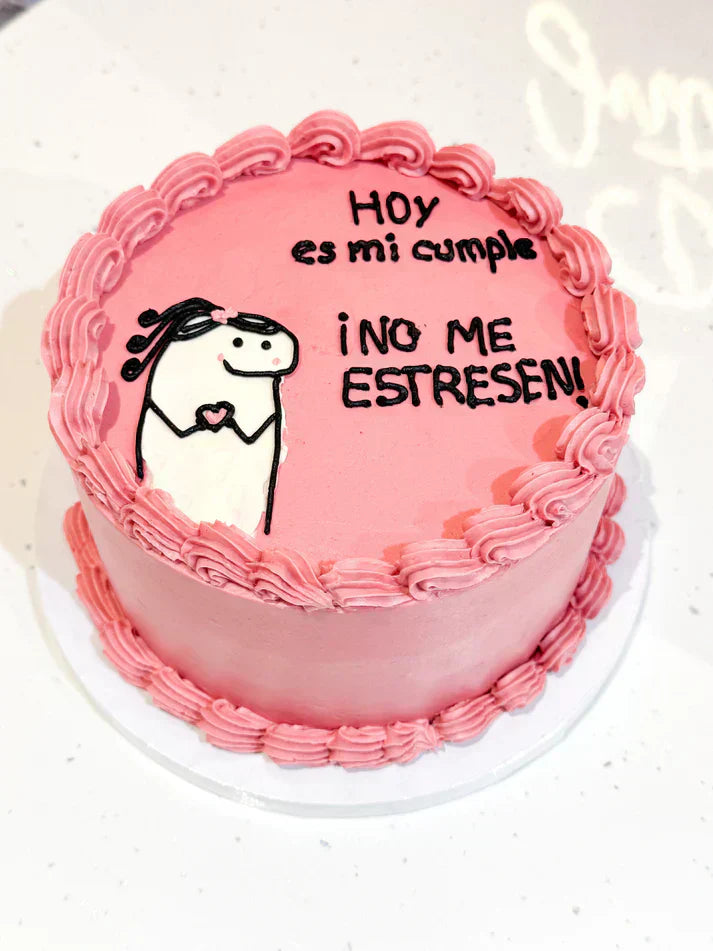 🎂😂 ¡Di lo que piensas con dulzura y estilo! Presentamos nuestro Pastel Flork “No me estreses” 💥🍰