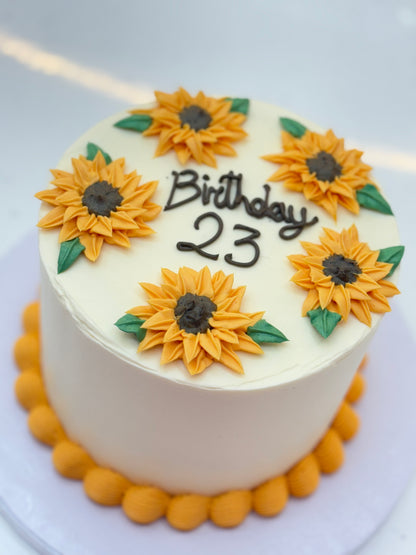 Sunflower cake