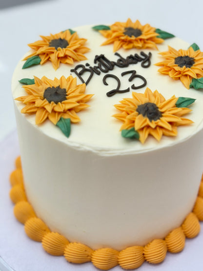 Sunflower cake