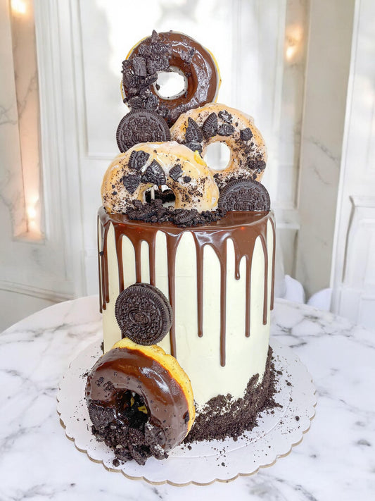Pastel Donut y Oreos