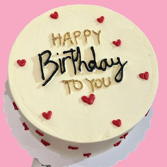Pastel Birthday Love Cake