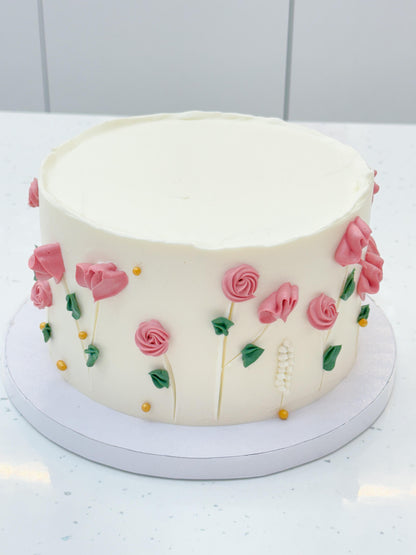 Pastel Jardín de rosas