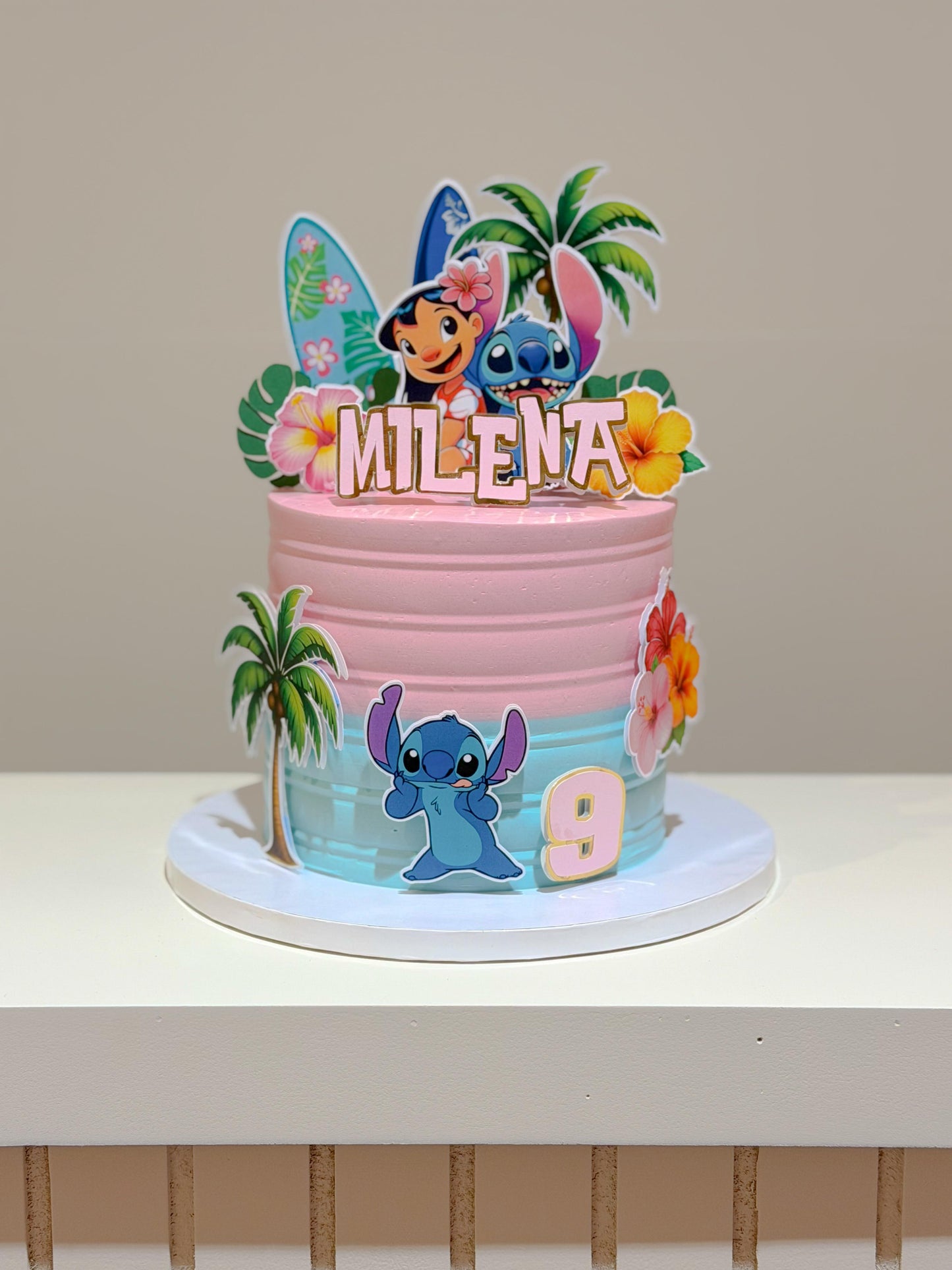 Tropical Stitch Cake